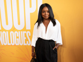 Adrienne Warren succeeded Kara Young in Proof and supports her fellow thespian on opening night of The Whoopi Monologues.