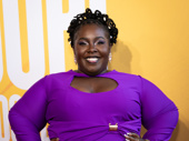 The Whoopi Monologues understudy Denise Manning is a vision in purple for the ensemble piece's opening night.