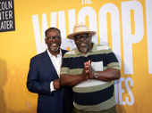 Industry veterans Wendell Pierce and Cedric The Entertainer pose together on opening night of The Whoopi Monologues.