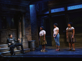 The cast of in Little Shop of Horrors.