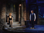 Betsy Wolfe as Audrey and Ethan Slater as Seymour in Little Shop of Horrors.