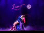 Aaron Tveit as Christian and Kelsie Watts as Satine in Moulin Rouge! The Musical.