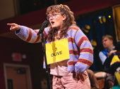 Nina White as Olive Ostrovsky in The 25th Annual Putnam County Spelling Bee.