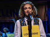 Laurie Hernandez as Logainne Schwartzandgrubenierre in The 25th Annual Putnam County Spelling Bee.