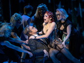 Valentina as Columbia and the cast of The Rocky Horror Show.