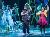 Anthony Gargiula as Francois, Gianna Harris as Juliet and the cast of & Juliet.
