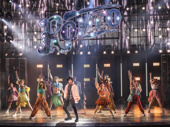Spencer Sutherland as Romeo and the cast of & Juliet.