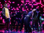 Nick T. Daly as Simon Lamar, Max McKenna as Juliette Brooks and the cast of The Heart.