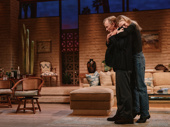 Ed Harris as Lyman Wyeth and Lily Rabe as Brooke Wyeth in Other Desert Cities.