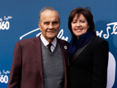 Take them out to the theater! Former New York Yankees manager Joe Torre and wife Ali Torre celebrate Billy Crystal’s latest turn at bat on the Broadway opening night of 860.