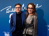 Sportscaster Bob Costas and wife Jill toast to longtime friend Billy Crystal as his solo show 860 opens on Broadway.