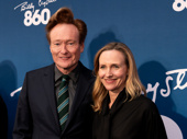 Fellow comedian Conan O’Brien and wife Liza O’Brien support Billy Crystal at the opening night of 860 on Broadway.