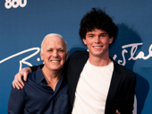 860 director Scott Ellis celebrates the production's Broadway opening night with his son, Parker.