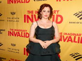 Broadway debut fever! Golden Globe winner Rachel Bloom makes her entrance as Toinette in The Imaginary Invalid.