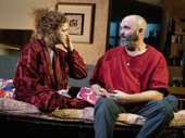 Mary Wiseman as Joanna and Danny Wolohan as Rory in The Visitors.