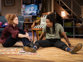Mary Wiseman as Joanna and Esco Jouléy as Naomi in The Visitors.