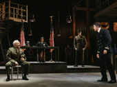 Bradley Whitford as Lt. Col. Nathan Jessep and Tom Blyth as Lt. J.G. Daniel A. Kaffee in A Few Good Men.