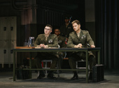 Brendan Behm and Michael Oberholtzer in A Few Good Men.