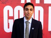Daniel Velez arrives on the opening night carpet of A Few Good Men, in which he plays Pfc. William Santiago.