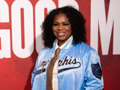 Pulitzer Prize winning playwright Katori Hall strikes a pose on opening night of A Few Good Men.