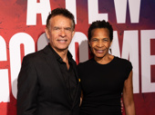 Tony winner Brian Stokes Mitchell and Allyson Tucker are serving on the opening night carpet of A Few Good Men.