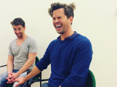 Look who's got the giggles at Falsettos rehearsal: Christian Borle and Andrew Rannells! We can't wait to see them take the stage beginning on September 29.(Photo: Instagram.com/bwolfepack)