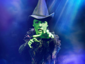 Give it up for the green girl! Rachel Tucker is back in London as Elphaba to celebrate Wicked's 10th anniversary across the pond.(Photo: Tristam Kenton)