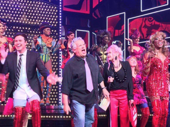 Everybody say 'Yeah, yeah'—to rocking the vote! Kinky Boots creators Harvey Fierstein and Cyndi Lauper helped register voters following a recent performance of the Tony-winning tuner.(Photo:Facebook.com/HarveyFierstein)