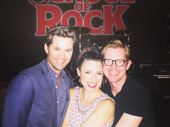 Look who's at the front of the class! Andrew Rannells and Rory O'Malley catch Jenn Gambatese in School of Rock.(Photo: Twitter.com/AndrewRannells)