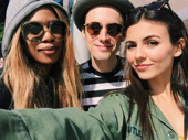 Laverne Cox, Reeve Carney and Victoria Justice are looking California cool on their lunch date—and making us miss summer already! Luckily, we have the Rocky Horror Picture Show to look forward to on October 20! We’re shivering with anticipation!(Photo: Twitter.com/VictoriaJustice)