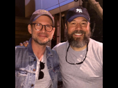 Mr. Robot's in Anatevka! Christian Slater, stage and screen actor and the title star of USA's Emmy-nominated drama series, visits Danny Burstein at Fiddler on the Roof.(Photo: Instagram.com/dannybur)