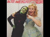 Time to close her eyes and leap! Elphaba standby Alyssa Fox performed in Wicked on September 9 alongside her bubble-traveling bestie Carrie St. Louis.(Photo: Instagram.com/carriestlouis)