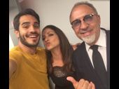 The best part of waking up? Backstage silliness at Fox's Good Day, New York for On Your Feet! stars Ektor Rivera and real-life music couple Gloria and Emilio Estefan!(Photo: Twitter.com/EktorRivera)