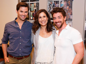 A trio of greats: Andrew Rannells. Stephanie J. Block and Christian Borle get together.