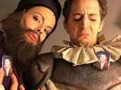 Is your refrigerator running? Looks like Something Rotten! right hand men Leslie Kritzer and Josh Grisetti found Shakespeare's phone. Fingers crossed they made some prank calls while Will Chase was rocking the stage.(Photo: Instagram.com/willchaseme)