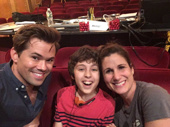 Awww! It’s a few members of Falsettos' tight-knit Broadway family: Andrew Rannells, Anthony Rosenthal and Stephanie J. Block. Catch them at the Walter Kerr Theatre beginning on September 29!(Photo: Twitter.com/hoofingboy1000)