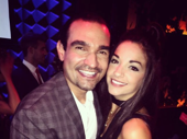 Awww, Broadway neighbors! On Your Feet! star and former Broadway.com vlogger Ana Villafañe takes a sweet pic with Hamilton frontman Javier Muñoz, who was honored with the 2016 Howard Ashman Award from the Gay Men's Health Crisis at Joe's Pub on September 19.(Photo: Instagram.com/anavillafaneofficial)
