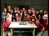 Know your own happiness! Congrats to the cast of off-Broadway's Sense and Sensibility, who celebrated 200 performances this week.(Photo: Polk and Co.)