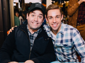 Hello! The Book of Mormon's hilarious duo Christopher John O'Neill and Nic Rouleau pose for a pic.