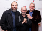 A trio of Broadway greats: Danny Burstein, Joel Grey and Harvey Fierstein snap a pic.
