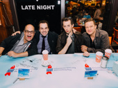 Something Rotten!'s eggcellent guy gang: Brad Oscar, Rob McClure, Josh Grisetti and Will Chase.
