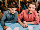 Newlyweds! Theater couple Andy Mientus and Michael Arden sign autographs.