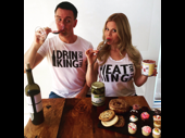 Best baby announcement ever! Broadway bombshell Megan Hilty and her husband Brian Gallagher will be eating (and drinking) for two for the next few months. They already have an adorable daughter named Viola.(Photo: Twitter.com/meganhilty)
