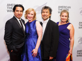 Felix Cisneros, his wife American Theatre Wing President Heather Hitchens, American Theatre Wing Board of Trustees Chairman David Henry Hwang and his wife Kathryn Layng get together.