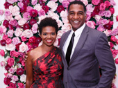 Broadway fave alert! Tony winner LaChanze and Tony nominee Norm Lewis snap a pic.