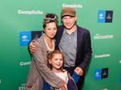 Awww! The Encounter's Simon McBurney, his wife Cassie Yukawa and their daughter Noma celebrate his Broadway opening.