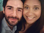 This Rent reunion calls for the "Tango Maureen"! Fiddler on the Roof's Adam Kantor snaps a sweet pic with Falsettos' Tracie Thoms.(Photo: Instagram.com/traciethoms)