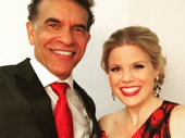 Broadway fave alert! Tony winner Brian Stokes Mitchell and stage and screen bombshell Megan Hilty are all smiles after performing with the Los Angeles Philharmonic.(Photo: Twitter.com/meganhilty)