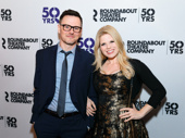 Date night! Brian Gallagher and Broadway fave Megan Hilty enjoy the Broadway opening of Holiday Inn.