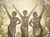 Ibinabo Jack, Liisi LaFontaine and Amber Riley are the epitome of glamour in this first look at Dreamgirls! Previews begin November 20 at the Savoy Theatre in London.(Photo: Greg Williams)